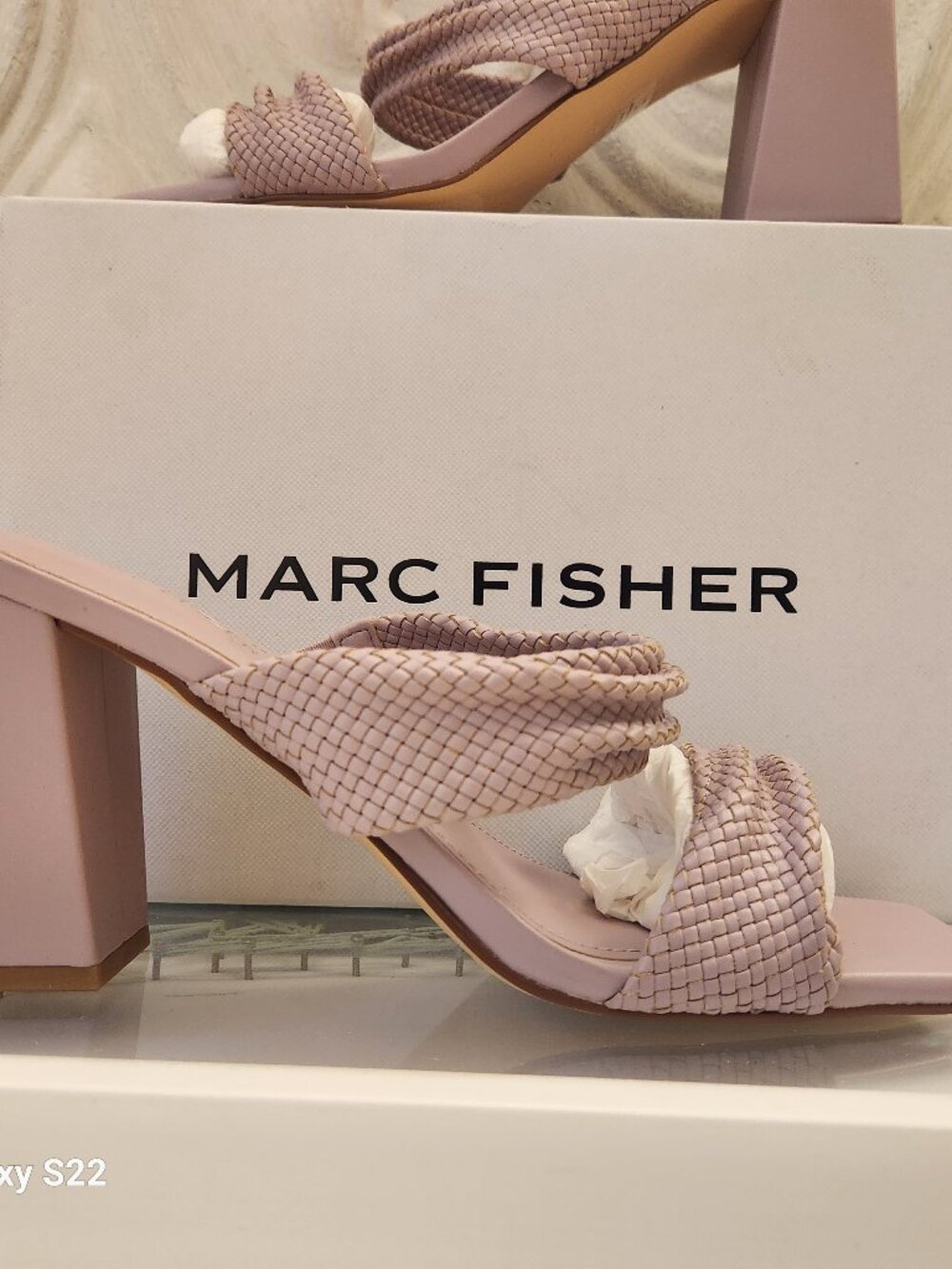 Marc Fisher Eloria Light Purple Heeled Sandals. NIB. Size 10